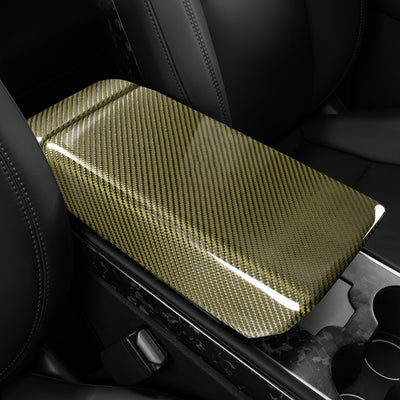 Tesla Model 3 / Y Armrest Cover-REAL MOLDED CARBON FIBER