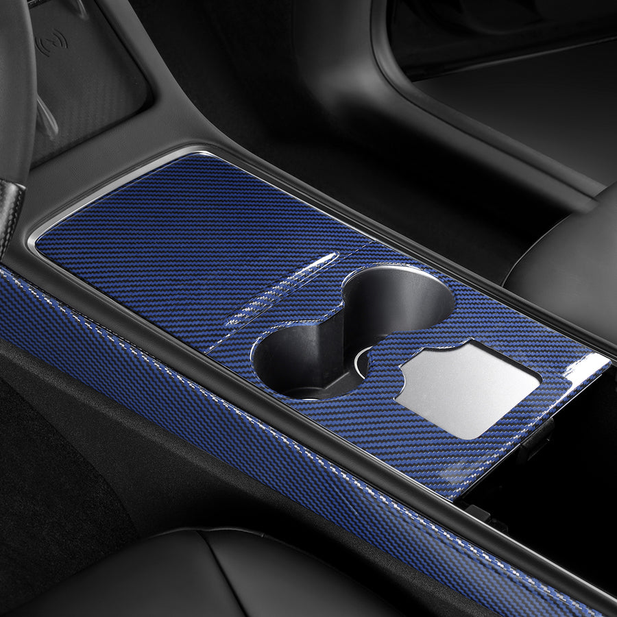 Tesla Model 3 / Y Centre Console Overlay-REAL MOLDED CARBON FIBER