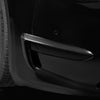 Tesla Model Y Fog Light Trim Frame Eyelid-REAL MOLDED CARBON FIBER