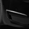 Tesla Model Y Fog Light Trim Frame Eyelid-REAL MOLDED CARBON FIBER