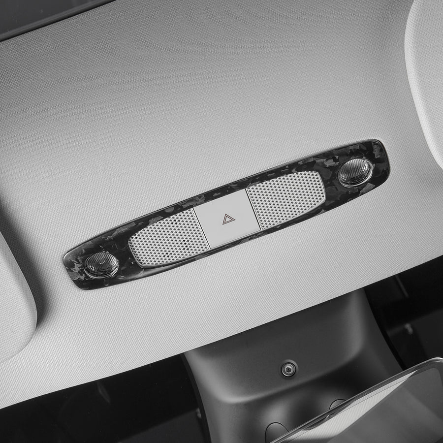 TESLA MODEL 3 / Y FRONT READING LIGHT COVER -REAL MOLDED CARBON FIBER