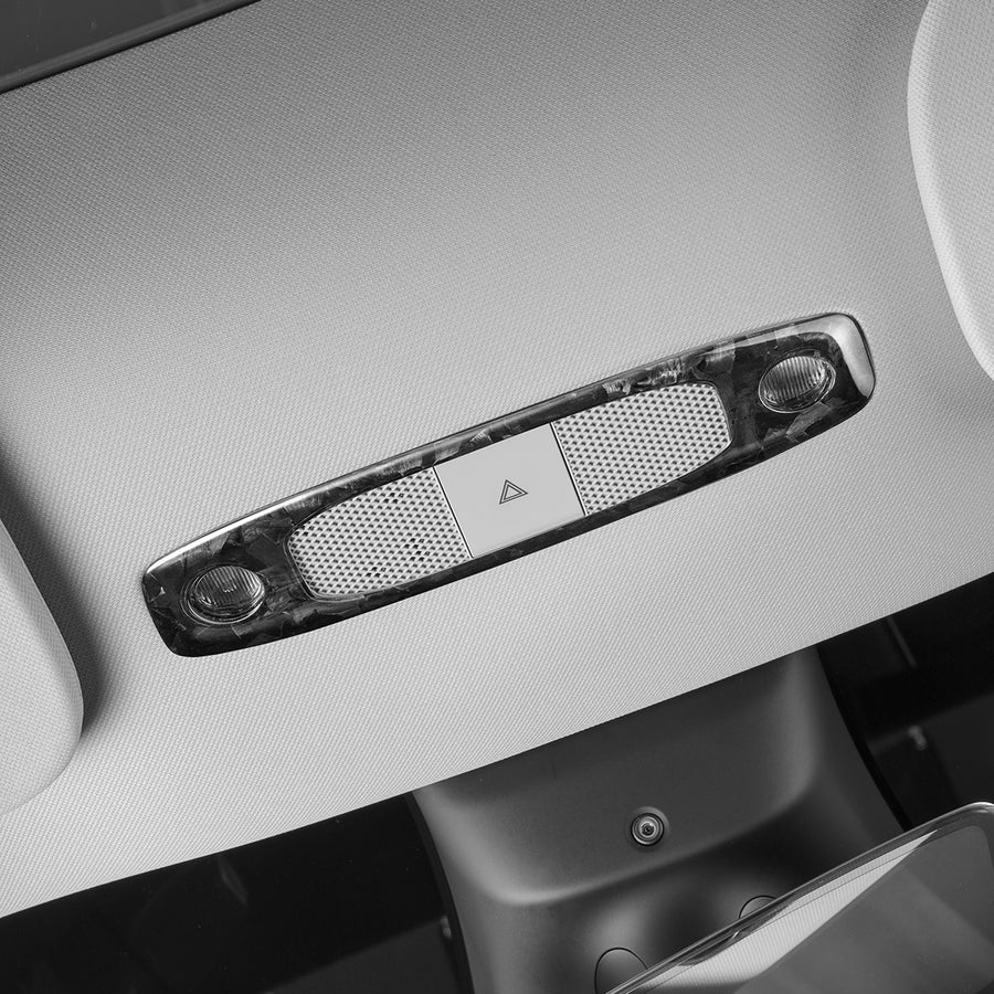 TESLA MODEL 3 / Y FRONT READING LIGHT COVER -REAL MOLDED CARBON FIBER