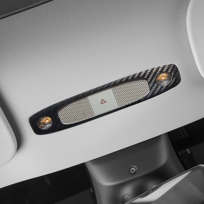 TESLA MODEL 3 / Y FRONT READING LIGHT COVER -REAL MOLDED CARBON FIBER