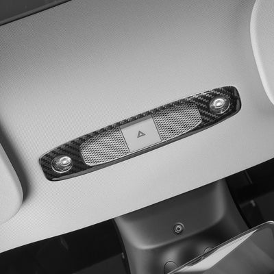 TESLA MODEL 3 / Y FRONT READING LIGHT COVER -REAL MOLDED CARBON FIBER