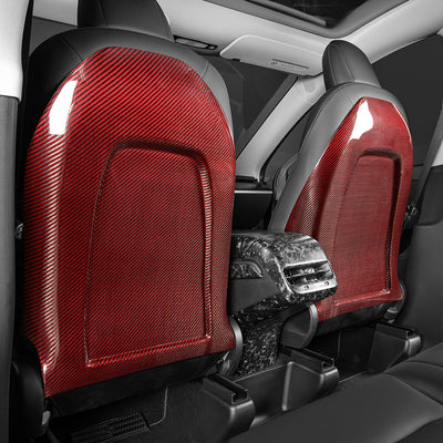 Tesla Model 3 / Y Seat Back Replacement-REAL MOLDED DRY CARBON