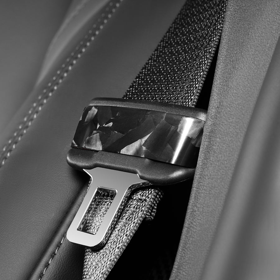 Tesla Model 3 / Y Seat belt Decorative -REAL CARBON FIBER