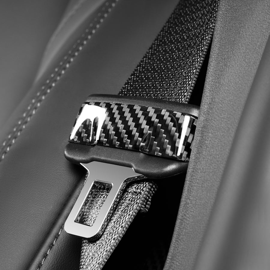 Tesla Model 3 / Y Seat belt Decorative -REAL CARBON FIBER