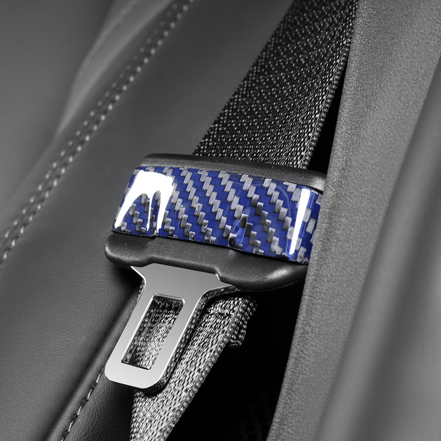 Tesla Model 3 / Y Seat belt Decorative -REAL CARBON FIBER